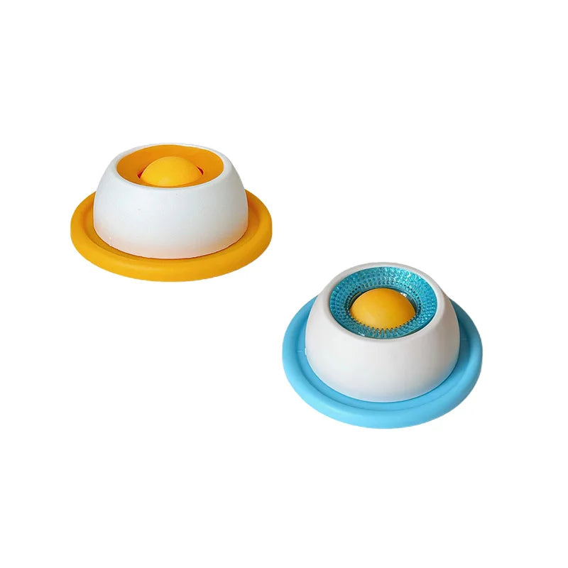 Pet Lick Mat Yogurt Licking Plate Anti-Spill Slow Food Plate Feeder for Dogs Cats Promotes Dental Health Bite Resistant Toy