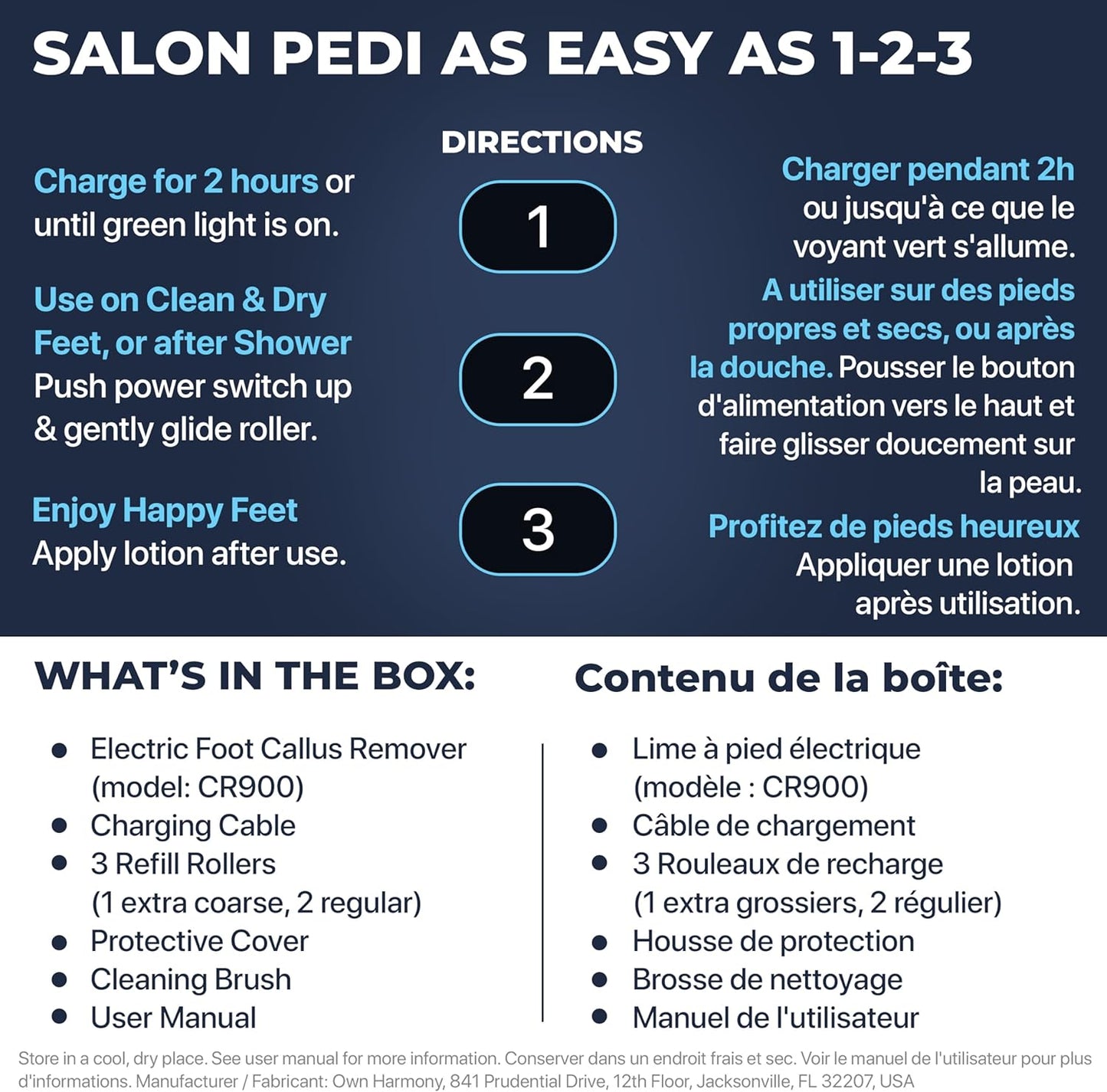 Electric Hard Skin Remover by : Usa'S Best Rated Callus Remover - Rechargeable Pedicure Tools W/ 3 Coarse Diamond Rollers - for Velvet-Smooth Foot Care - Professional (Universal USB Cord)