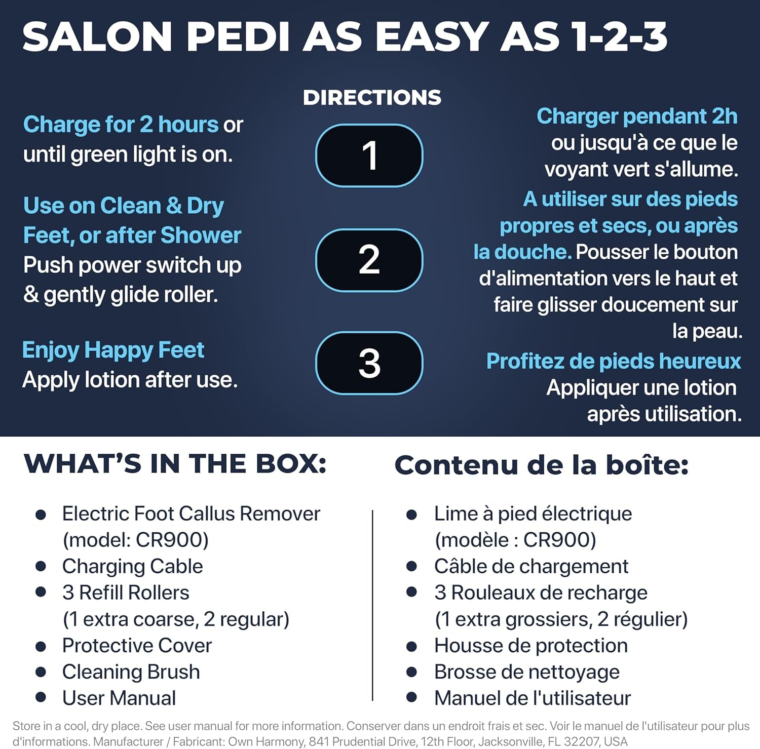 Electric Hard Skin Remover by : Usa'S Best Rated Callus Remover - Rechargeable Pedicure Tools W/ 3 Coarse Diamond Rollers - for Velvet-Smooth Foot Care - Professional (Universal USB Cord)