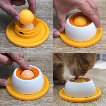 Pet Lick Mat Yogurt Licking Plate Anti-Spill Slow Food Plate Feeder for Dogs Cats Promotes Dental Health Bite Resistant Toy