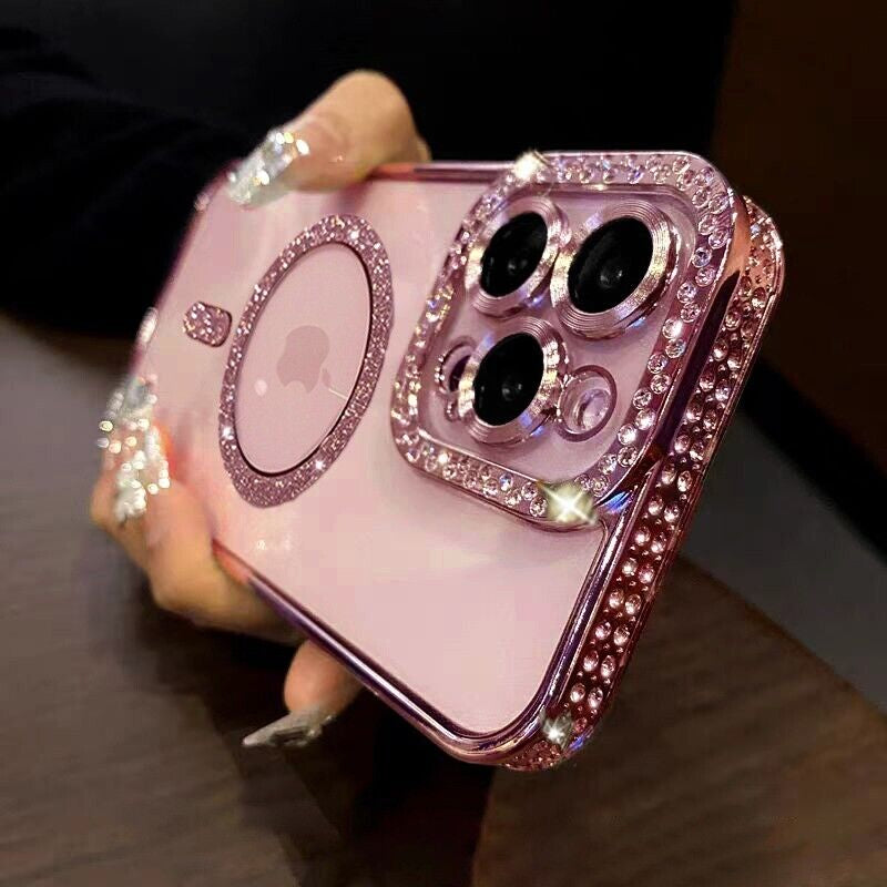 Case for Iphone 17 16 15 14 Pro Max plus 13 Shockproof Magnetic Silicone Cover