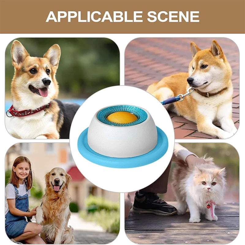 Pet Lick Mat Yogurt Licking Plate Anti-Spill Slow Food Plate Feeder for Dogs Cats Promotes Dental Health Bite Resistant Toy