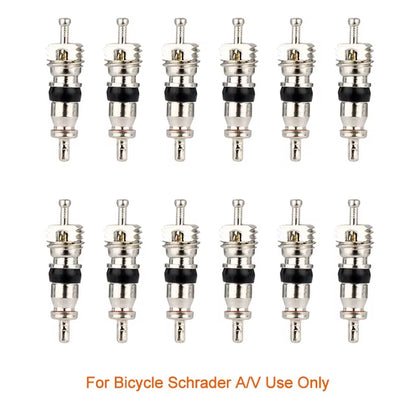 Presta Valve Core Brass FV Nozzle Replacement MTB Road Bike Tubeless Service Parts Alloy Remover Tool O-Ring Optional