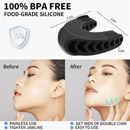 U Shape Jaw Exerciser New Facial Pop N Go Mouth Jawline Face Fitness Muscle Chew Ball Bite Breaker Training Equipment