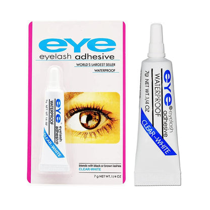 Pack of 2 Eyelash Glue - Strip Lash Adhesive, Strong Waterproof Clear Lash Glue for False Eyelashes and Strip Lashes, 7G Each - Ideal for Professional Salon and Home Use