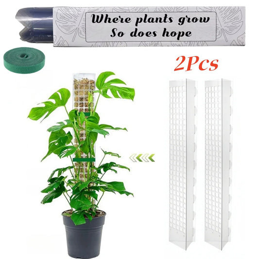 Moss Pole Plastic Plant Stand Indoor Climbing Plants Guardian Tutors Pot Moss Stick for Plants Growth Garden Support Accessories