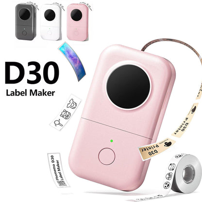 Phomemo D30 Label Maker Machine Bluetooth Small Label Printer Thermal Printer UK