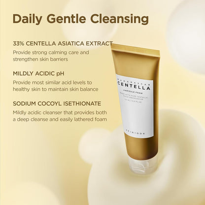 Madagascar Centella Ampoule Foam 125Ml Foam Cleanser, K-Beauty