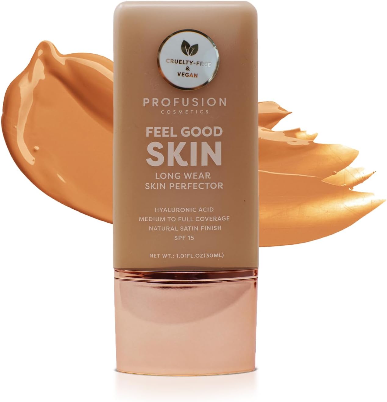 Lightweight Liquid Foundation for a Flawless and Elegant Radiance, Breathable Makeup for Improves Uneven Skin Tone, Cruelty-Free - Tan 5