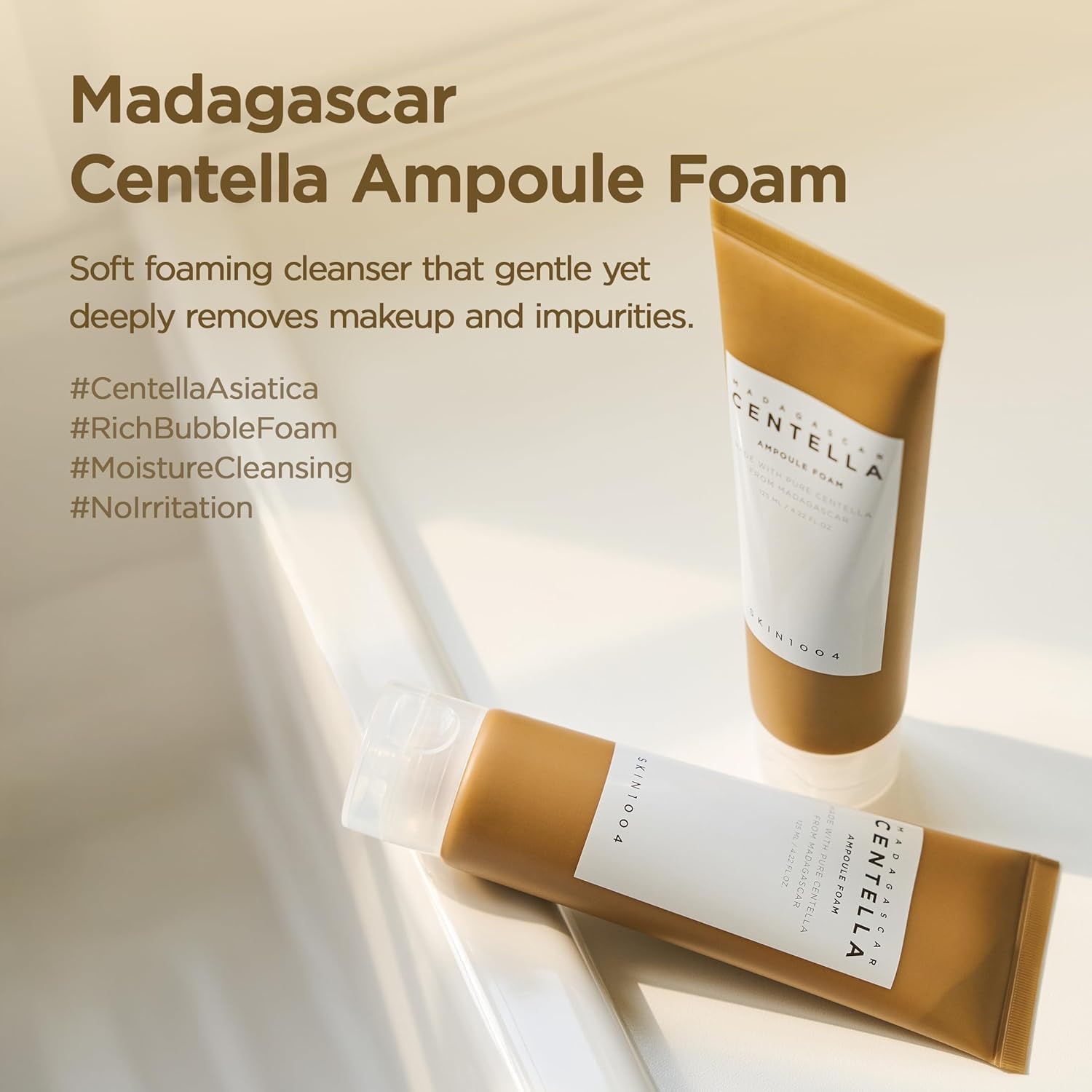 Madagascar Centella Ampoule Foam 125Ml Foam Cleanser, K-Beauty