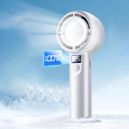 Portable Handheld Fan - Personal Cooling Hand Held Fans,Cool Gadgets Battery Operated with 5 Speeds, Quiet Digital Display Air Cooler for Camping Travel Accessories