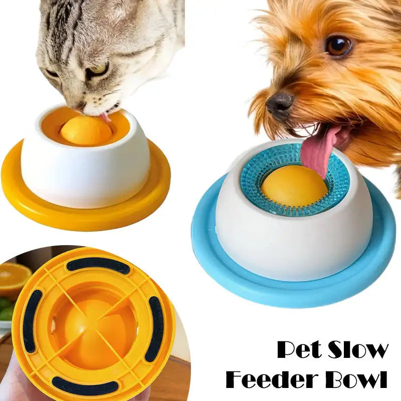 Pet Lick Mat Yogurt Licking Plate Anti-Spill Slow Food Plate Feeder for Dogs Cats Promotes Dental Health Bite Resistant Toy