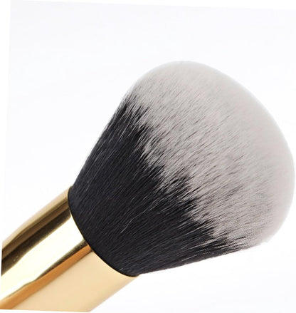 Foundation Brush Flat Makeup Brush with Nylon Wool Bristles, Black Colour for Bronzer and Blush Application, for Liquid and Cream Makeup Use