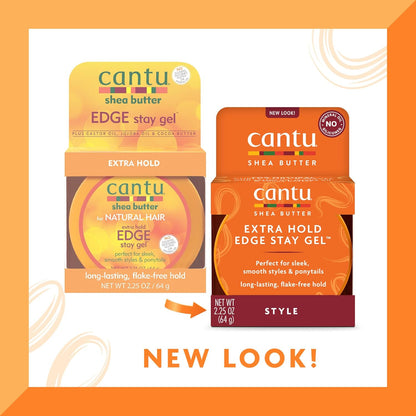 Cantu Shea Butter Extra Hold Edge Stay Gel 64g-2