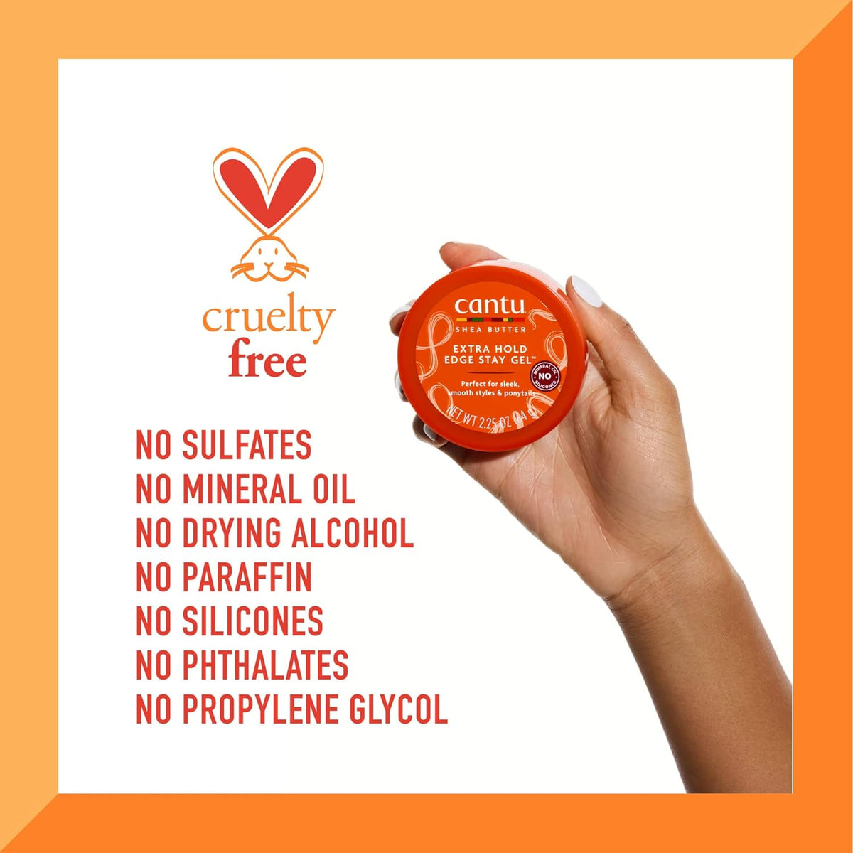 Cantu Shea Butter Extra Hold Edge Stay Gel 64g-3