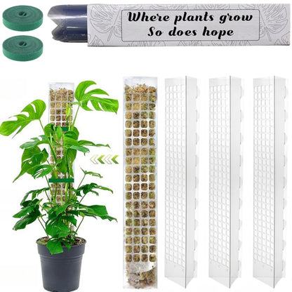 Moss Pole Plastic Plant Stand Indoor Climbing Plants Guardian Tutors Pot Moss Stick for Plants Growth Garden Support Accessories