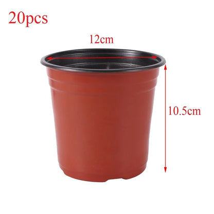 Flower Pot Plastic Grow Box Fall Resistant Tray for Home Garden Plants Nursery Cup Transplant Flower Plant Pots E2