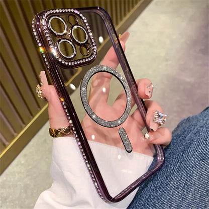 Case for Iphone 17 16 15 14 Pro Max plus 13 Shockproof Magnetic Silicone Cover