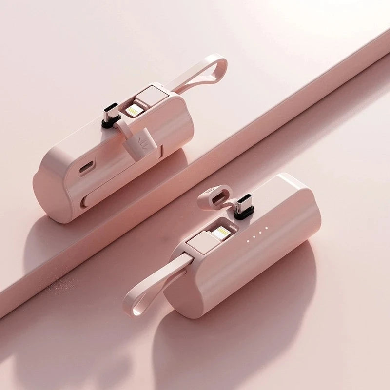 10000Mah Mini Portable Pocket Power Bank Type-C Two-Ways Fast Effective Charging Power Bank Compatible for Iphone Xiaom