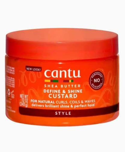 Cantu Shea Butter Define And Shine Custard 340g-5