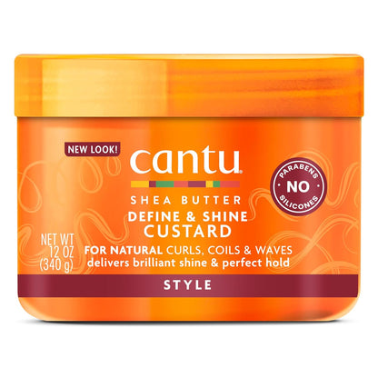 Cantu Shea Butter Define And Shine Custard 340g-0