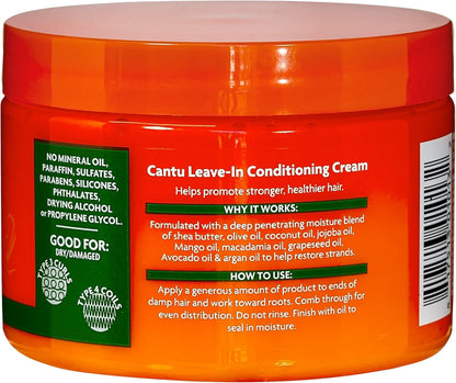 Cantu Shea Butter Leave In Conditioning Cream 340g-2