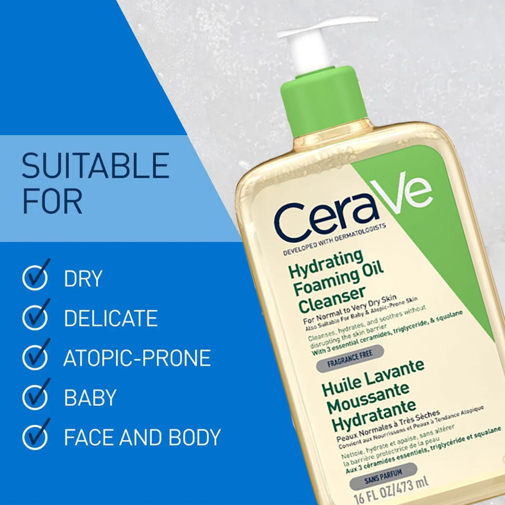 Cerave  Hydrating Foaming Oil Cleanser-2