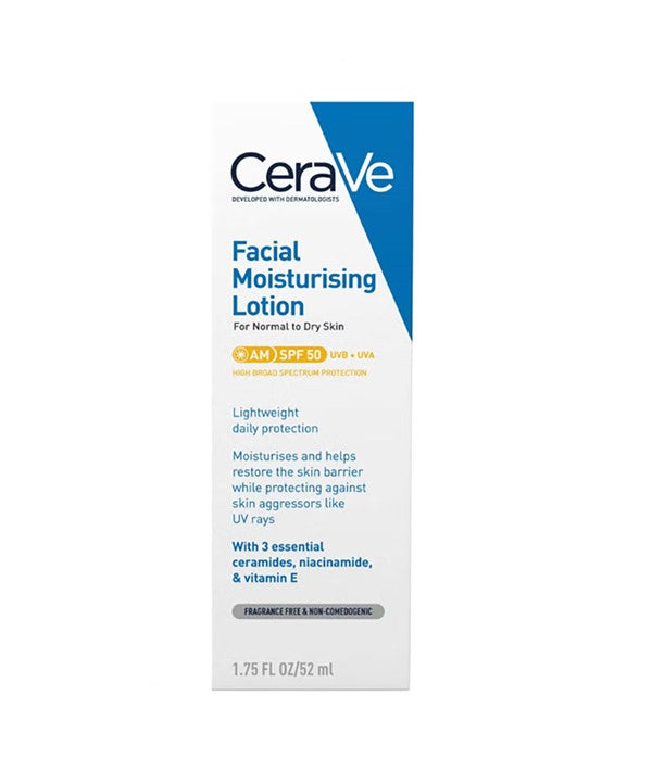 Cerave  AM Facial Moisturising Lotion SPF50 For Normal To Dry Skin-0