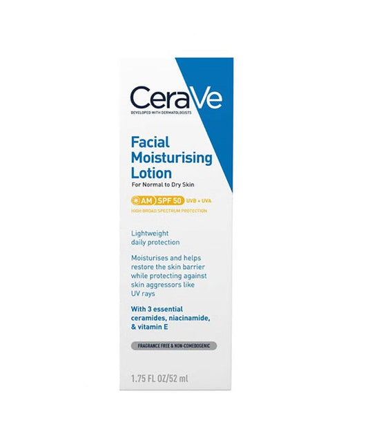 Cerave  AM Facial Moisturising Lotion SPF50 For Normal To Dry Skin-0