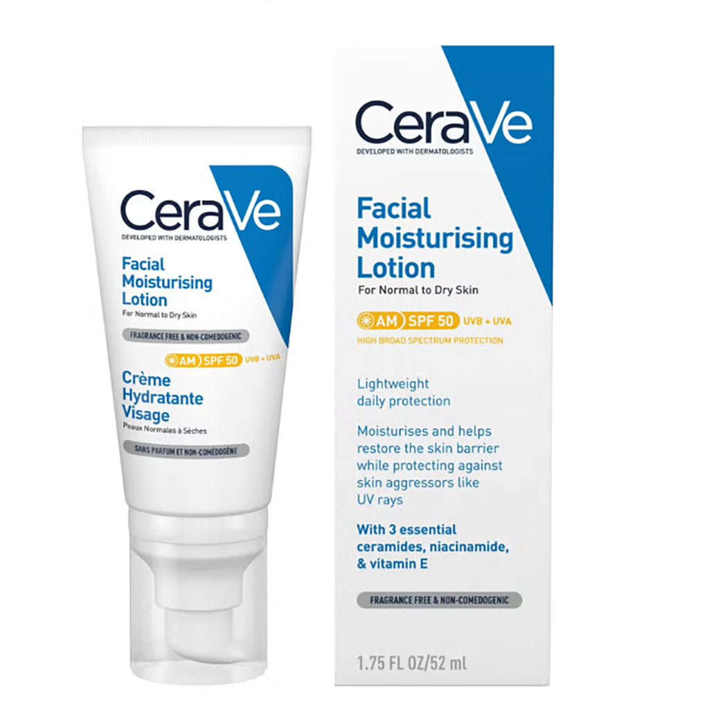 Cerave  AM Facial Moisturising Lotion SPF50 For Normal To Dry Skin-1