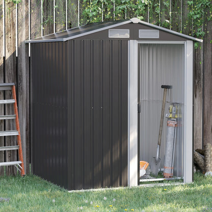 5Ft X 4.3Ft Outdoor Garden Storage Shed, Tool Storage Shed with Sliding Door
