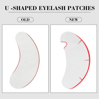50Pairs Eye Pads for Eyelash Extension Hydrogel Patches for Eyelashes U Shaped Gel Pads Lashes Extension Supplies Patches Makeup