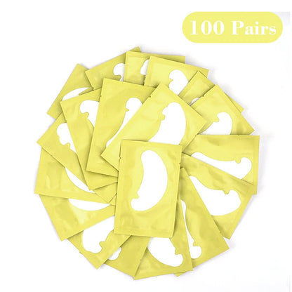 50Pairs Eye Pads for Eyelash Extension Hydrogel Patches for Eyelashes U Shaped Gel Pads Lashes Extension Supplies Patches Makeup