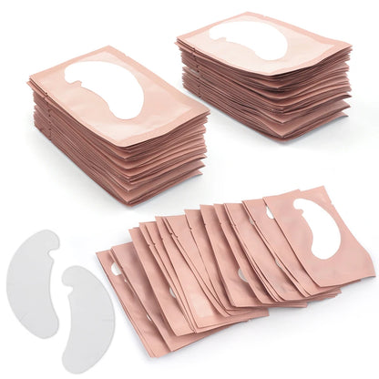 50Pairs Eye Pads for Eyelash Extension Hydrogel Patches for Eyelashes U Shaped Gel Pads Lashes Extension Supplies Patches Makeup