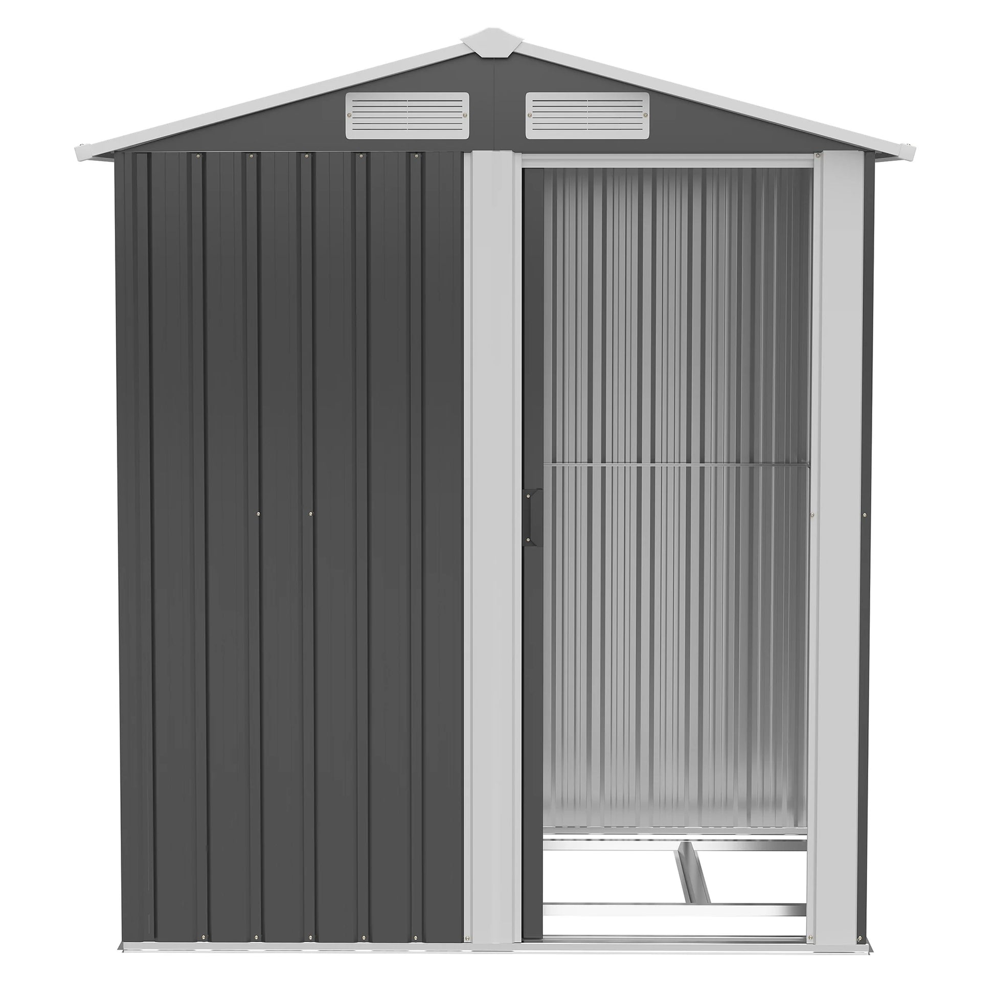 5Ft X 4.3Ft Outdoor Garden Storage Shed, Tool Storage Shed with Sliding Door