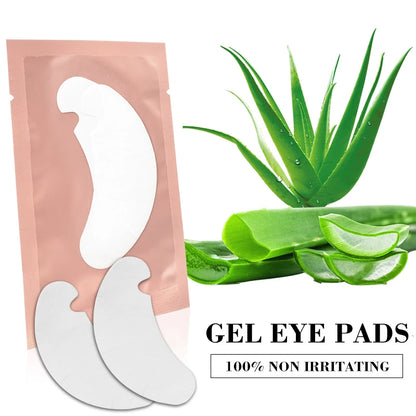 50Pairs Eye Pads for Eyelash Extension Hydrogel Patches for Eyelashes U Shaped Gel Pads Lashes Extension Supplies Patches Makeup