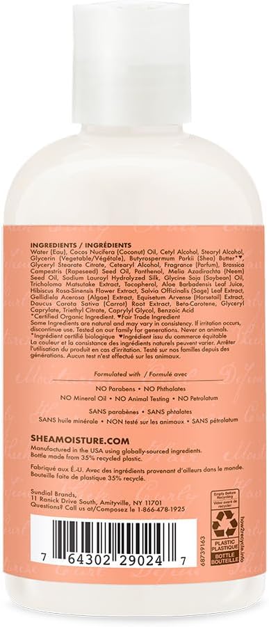 Shea Moisture Coconut And Hibiscus Conditioning Curl Style Milk 237ml / 254ml-1