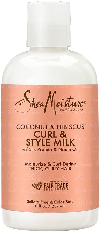 Shea Moisture Coconut And Hibiscus Conditioning Curl Style Milk 237ml / 254ml-5