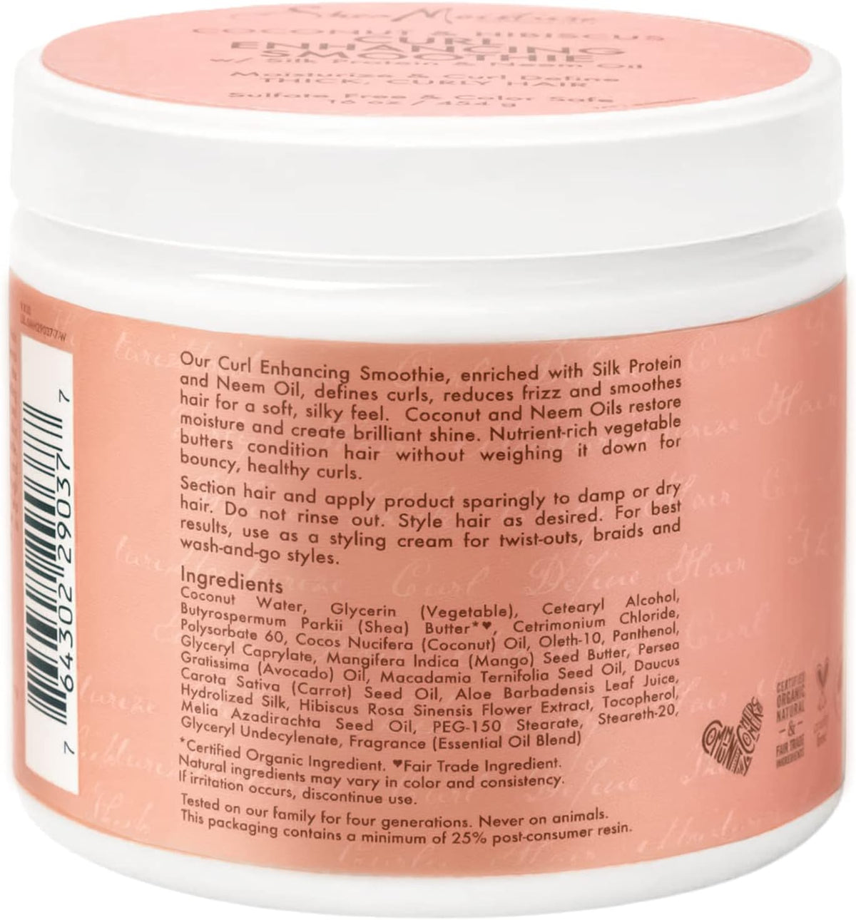 Shea Moisture Coconut And Hibiscus Curl Enhancing Smoothie 326g / 454g-1