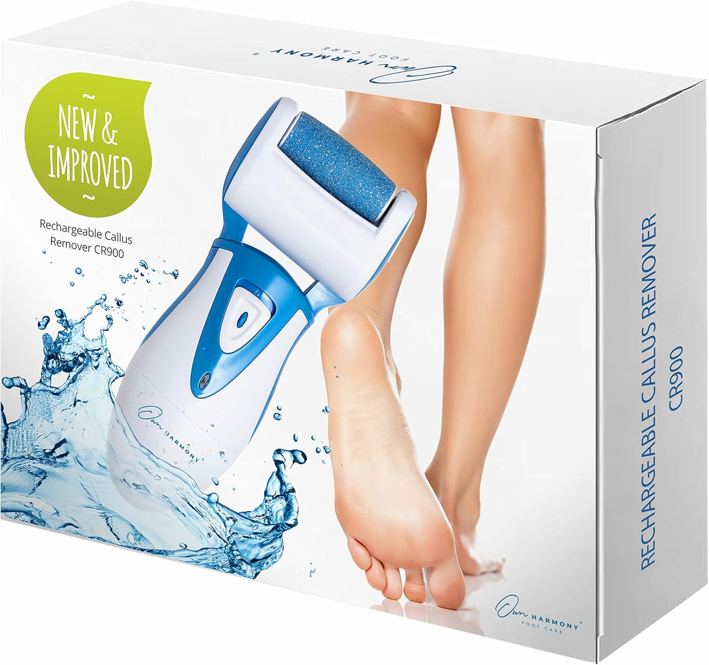 Electric Hard Skin Remover by : Usa'S Best Rated Callus Remover - Rechargeable Pedicure Tools W/ 3 Coarse Diamond Rollers - for Velvet-Smooth Foot Care - Professional (Universal USB Cord)