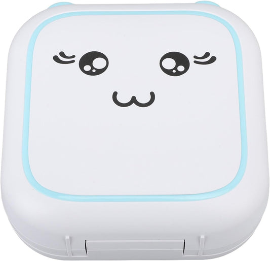 Mini Pocket Printer, Inkless Multipurpose Printing, Compact, Clear Photos, Mini Thermal Printer for Notes (Blue)
