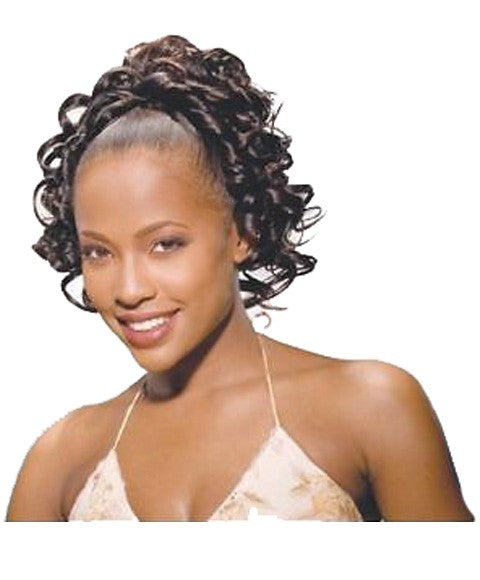 Cherish  Syn Drawstring Candy Curl Ponytail-0