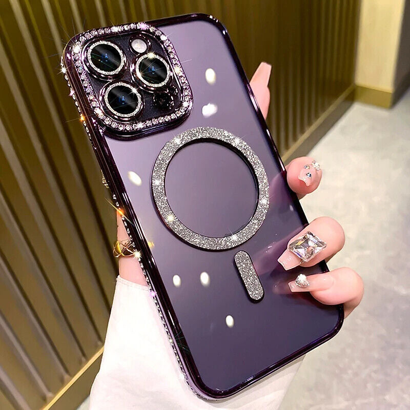 Case for Iphone 17 16 15 14 Pro Max plus 13 Shockproof Magnetic Silicone Cover
