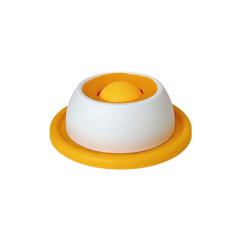 Pet Lick Mat Yogurt Licking Plate Anti-Spill Slow Food Plate Feeder for Dogs Cats Promotes Dental Health Bite Resistant Toy